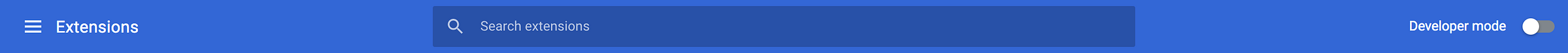 Turn the developer mode on -> Top right corner