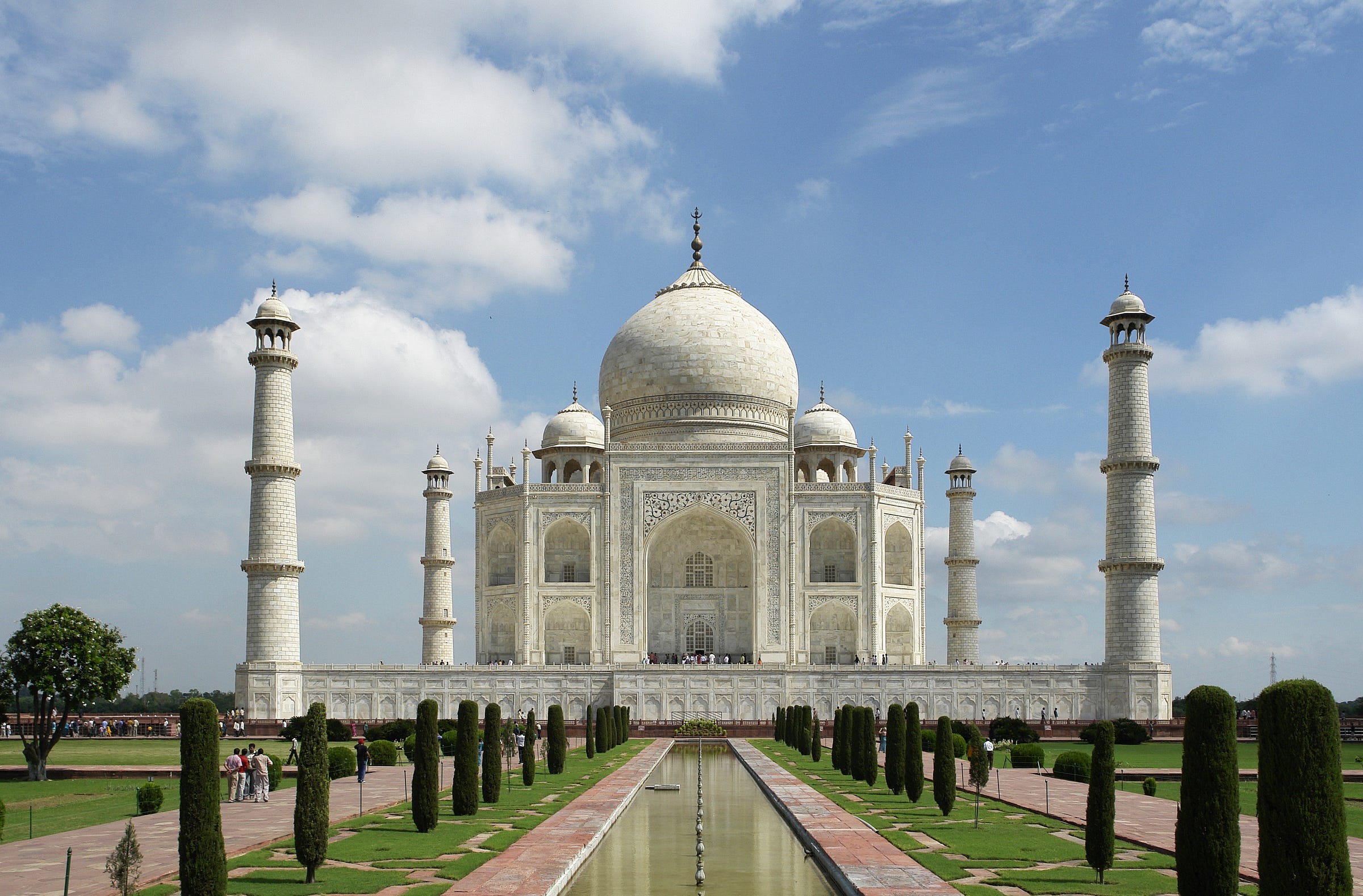 In the memory of Mumtaz Mahal by Shah Jahan.